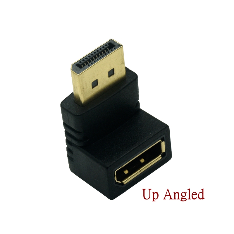 Omhoog Omlaag Displayport Adapter Links Haaks Dp Adapter 4K/60Hz 2K/144Hz Passeren 90 Graden Hoek Displayport 1.2 Converter: Rood