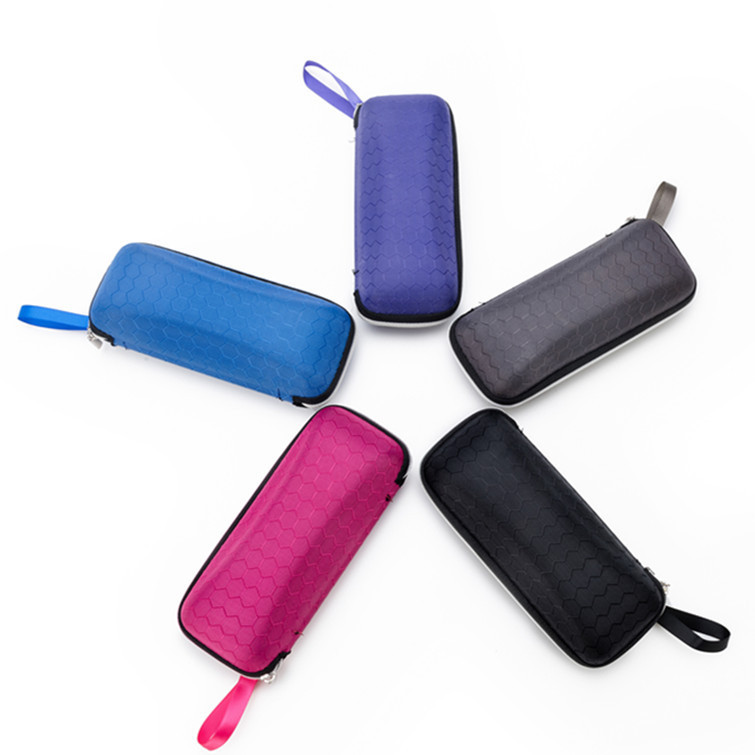 Woemn nowe modne okulary Obudowa solidny Colir plaster miodu pudełko na okulary przeciwsłoneczne damskie zamek błyskawiczny kwadratowe okulary Obudowa akcesoria robić okularów