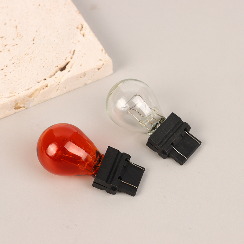 2 sztuk 3157 DC12V 21/5W żarówki samochodowe światła hamowania lampa halogenowa szkło kwarcowe włączony kierunkowskaz światła hamowania lampa cofania