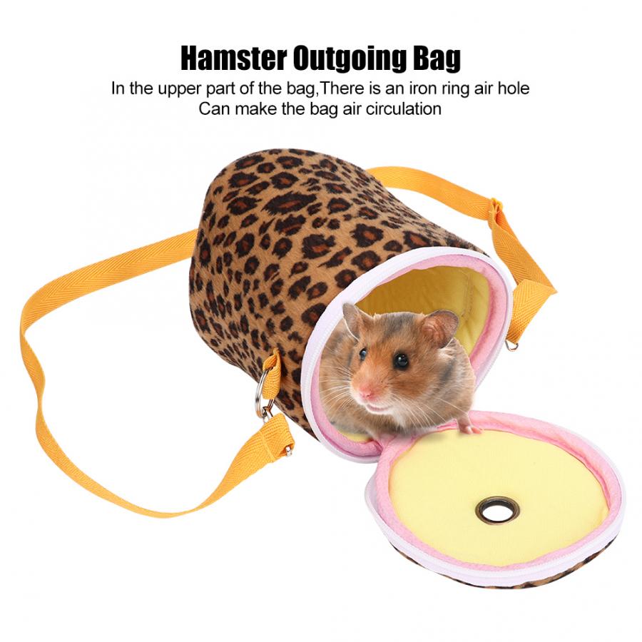 Bærbar kæledyr hamster bæretaske dyrebærer varm sove rejse hænge taske til egern pindsvin rotte hamster