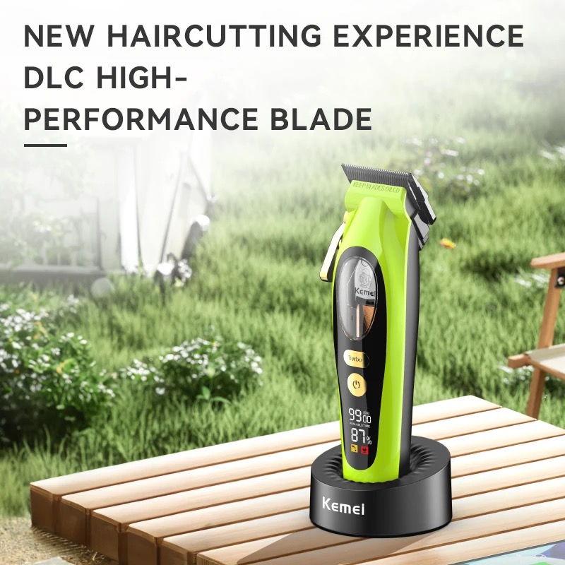 Kemei 2035 cortadora de pelo inalámbrica para hombre máquina de corte de pelo de 9000RPM con Motor magnético