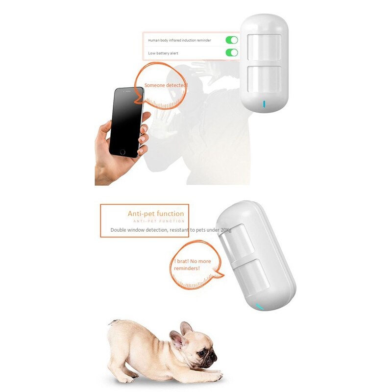 Human Activity Sensor WIFI Linkage Security Report Human Body Intrusion Infrared Sensor Detector Indoor Dual Probe Alarm