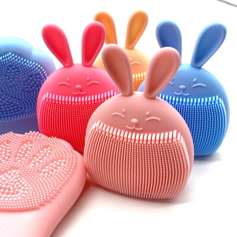 Konijn Kat Klauw Silicagel Schoonmaken Pad Wassen Gezicht Gezichts Exfoliërende Borstel Huid Scrub Cleanser Tool Gezicht Reinigen Borstel Douche