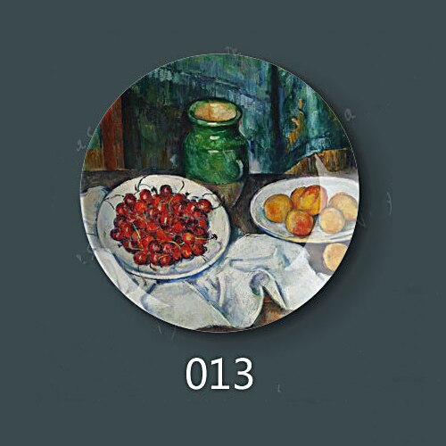 8 "Inch 20.5Cm Diameter Paul Cezanne Schilderen Porselein Decoratieve Thuis Hal Muur Opknoping Plaat Arts Disc: 13