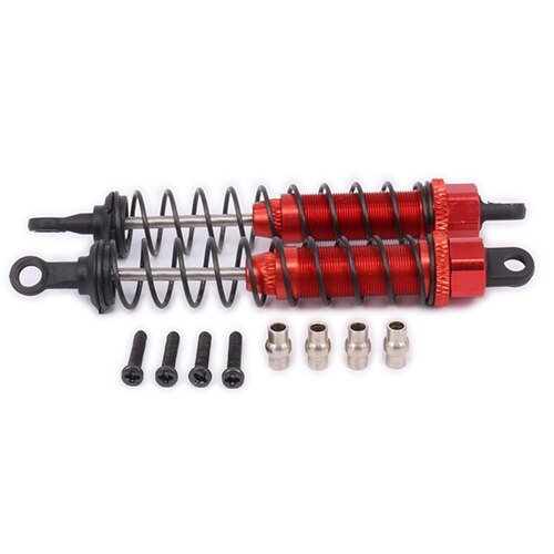 Alloy 96mm Front & Rear Shock Absorber Oil Filled Damper For Rc Model Car 1-12 Wltoy 12428 12423 0016 0017 Truck Short parts: Red