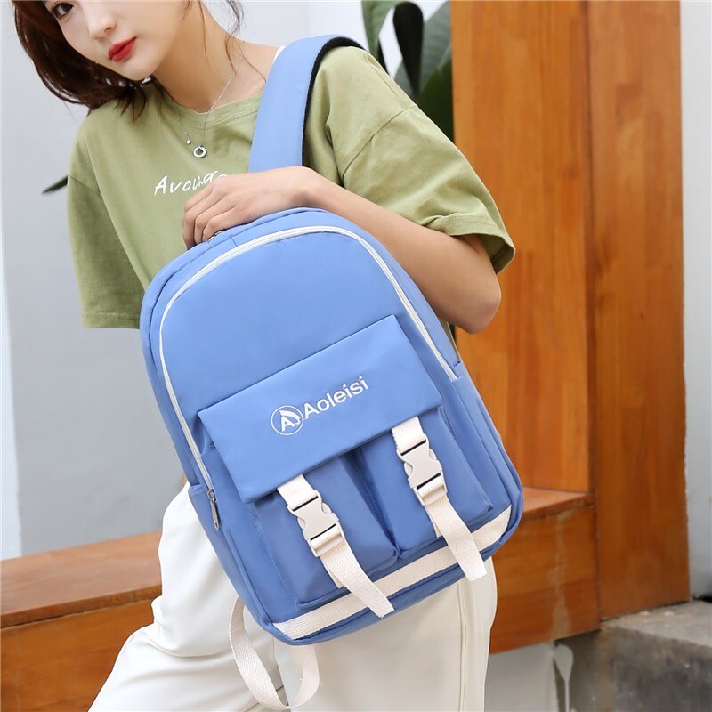 Kawaii Japanese Women Bag Large Capacity Backpack Nylon Waterproof Anti-theft School Bags