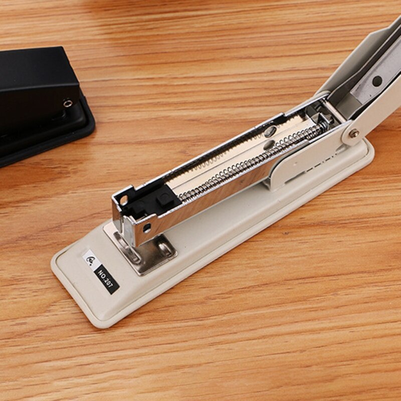 Metal Effortless Heavy Duty Stapler Paper Book Binding Stapling Machine Labor Saving School Office Supplies Stationery