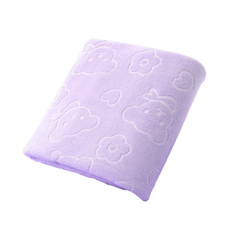 large Size Absorbent Quick-drying Towel Bath Towels Soft Microfibre Nano-micro Fiber Towel Kitchen Cleaning Absorbent Towel: Purple
