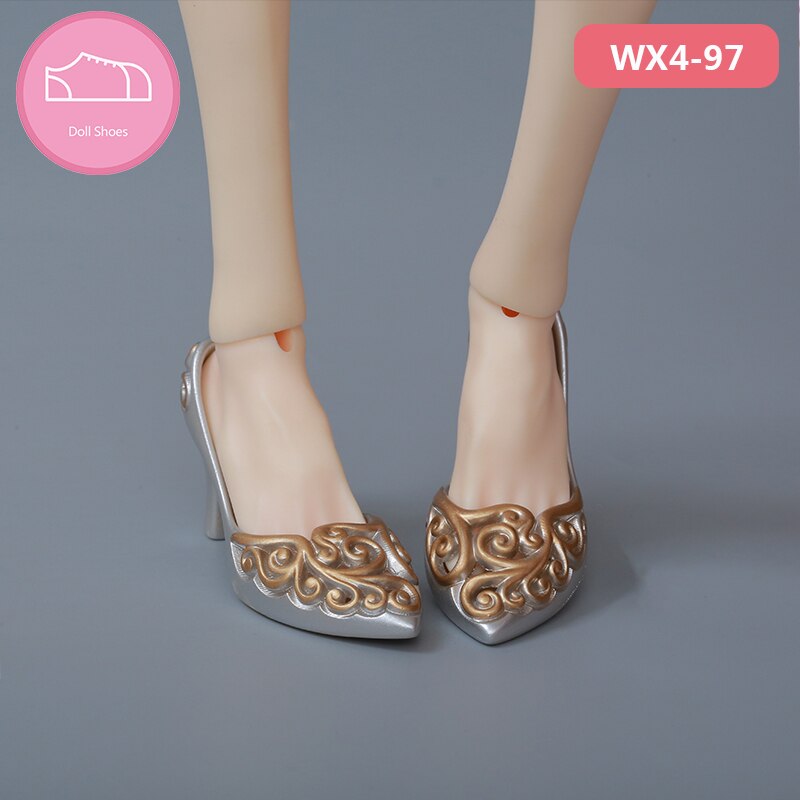 Buty dla lalki BJD 1 para 6cm PU skórzane buty moda Mini zabawka Shoes1/4 lalki dla Chateau Fairyland Luts Doll 2 kolorowe akcesoria: YELLOW