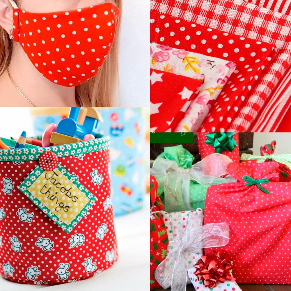 Fengrise-tissu en coton 100% imprimé | Tissus cousus et cousus, pour Patchwork, accessoires de bricolage faits à la main, 7 pièces 50x50cm