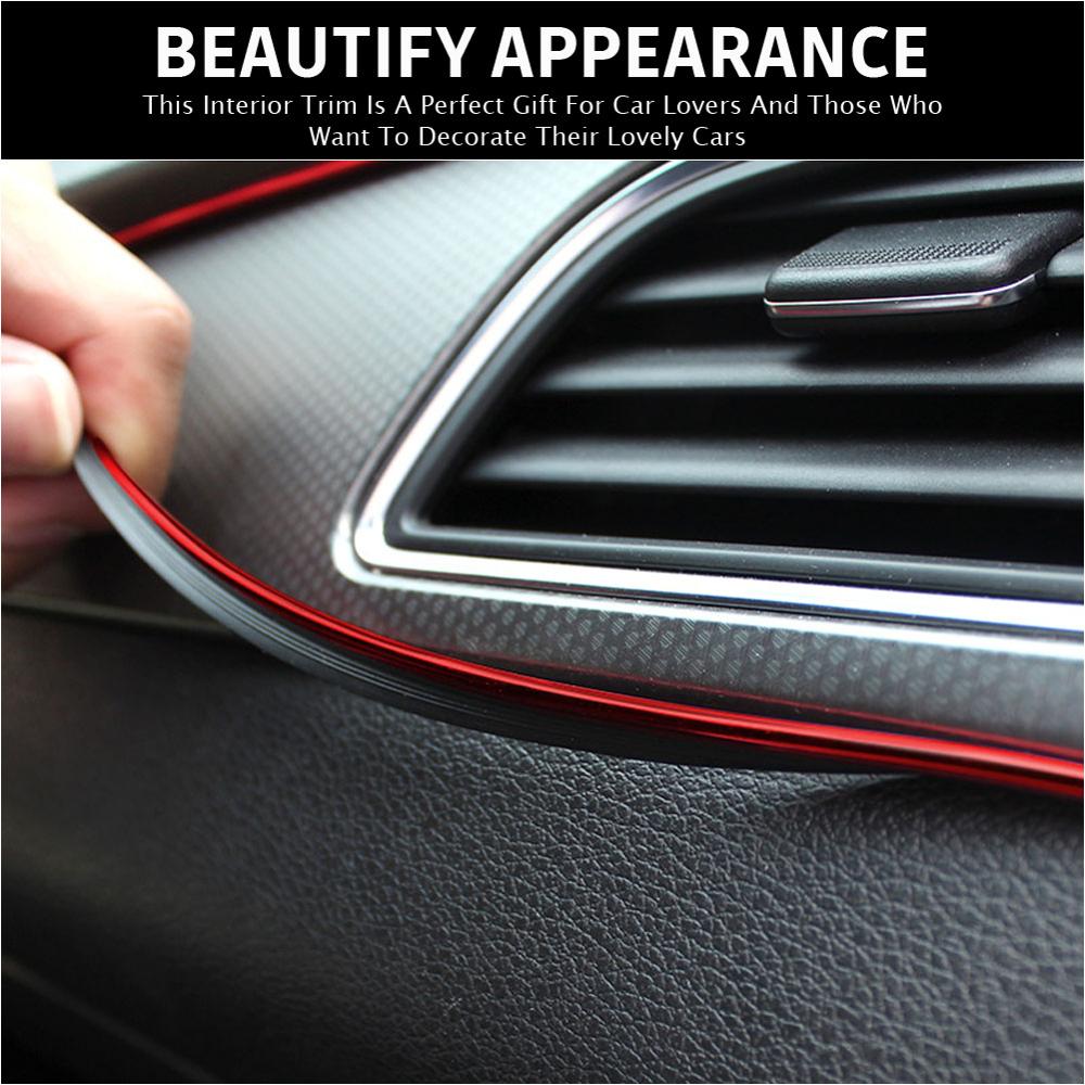 10M Auto Styling Interieur Trim Met Decoratieve Molding Dashboard Deur Rand Universele Molding Trim Auto Interieur Decoratie Strepen