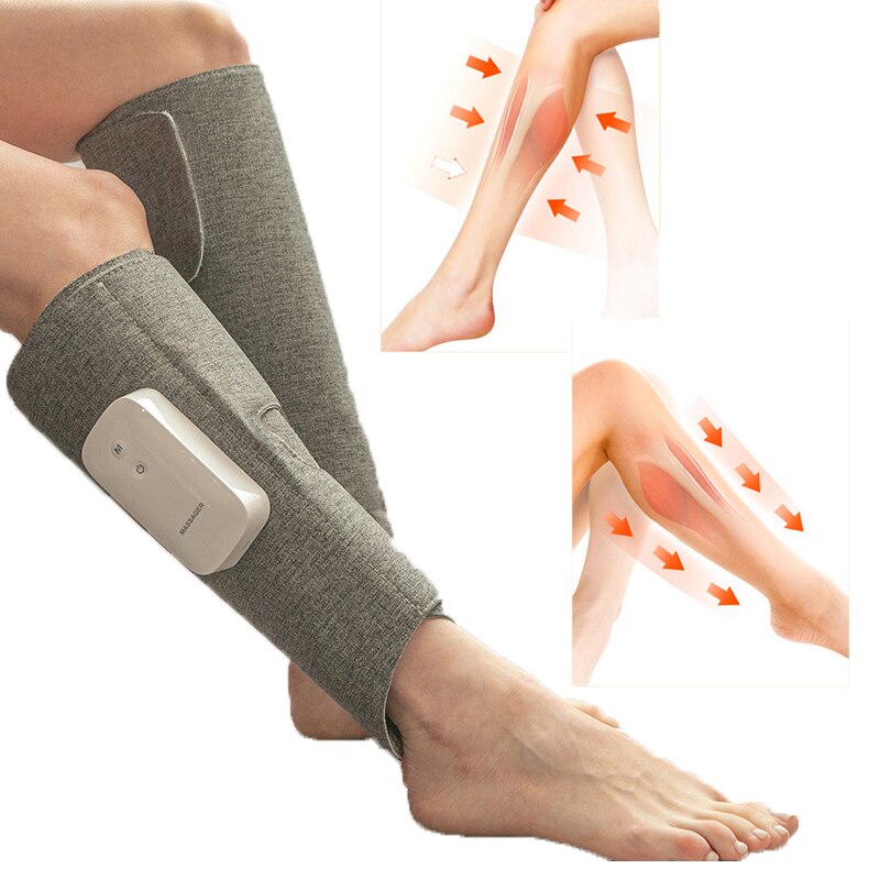 Wireless Calf Massager Leg Air Compression Massager Heated Thigh Calf Circulation Muscle Fatigue Relaxation Massage Rechargeable