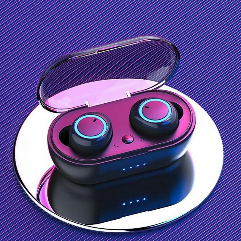 Y50 Bluetooth Oortelefoon 5.0 Tws Draadloze Headphons Y50 Tws Oortelefoon Oordopjes Stereo Gaming Headset Met Opladen Doos Voor Telefoon