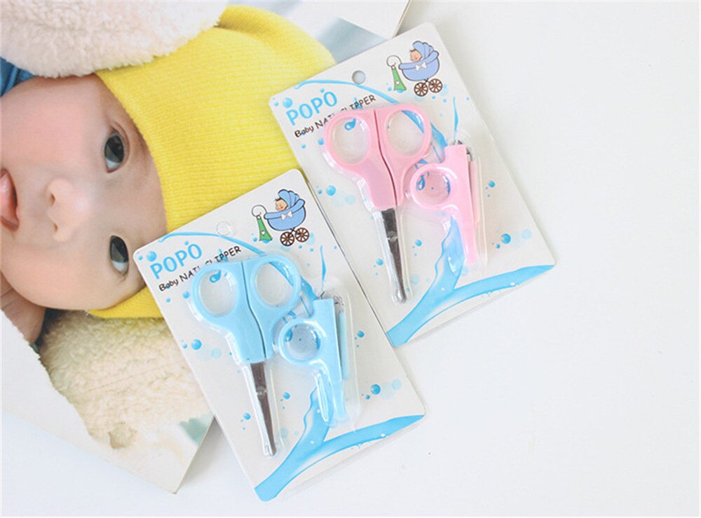Tesouras do prego do bebê tesoura bebê 2 conjuntos de segurança cortador de unhas prego clippers c-1