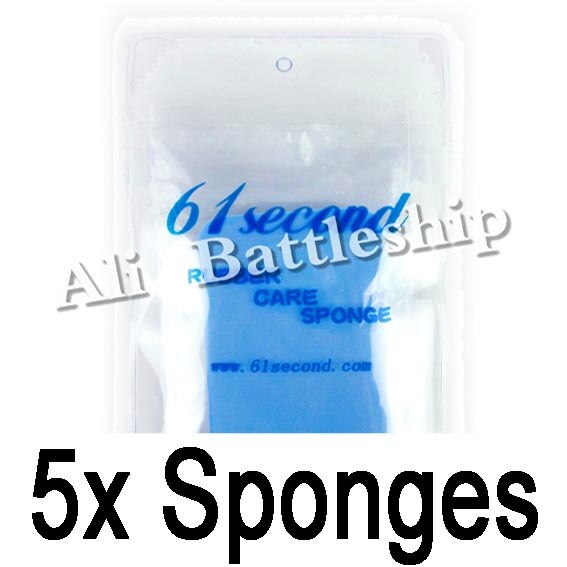 61second Table tennis rubber cleaner sponge cleaning washing sponge for table tennis rubber: 5x Sponges
