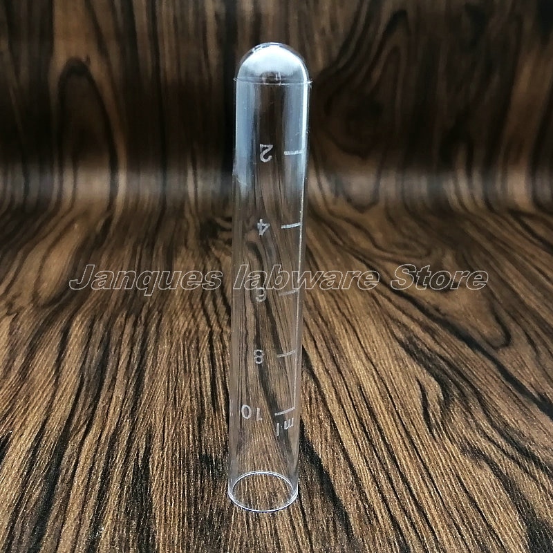 20pcs 16x100mm Clear Plastic Test Tubes With Color Caps and Scale,Party Candy Bottle with Round Bottom Wedding Vial
