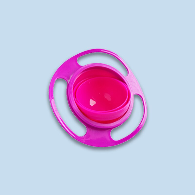 Bol anti-renversement pour bébé, modèle universel en forme gyroscope, pratique et spécialement pour enfant, se balance et tourne à 360°, matière alimentaire, vaisselle pour tout-petits