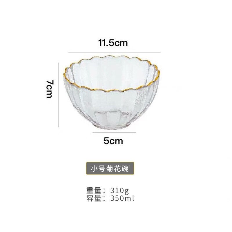 Porslin set nordisk stil phnom penh sallad kopp skål transparent glas skål set tallrik hem dessert tallrik frukt skål: A1- s