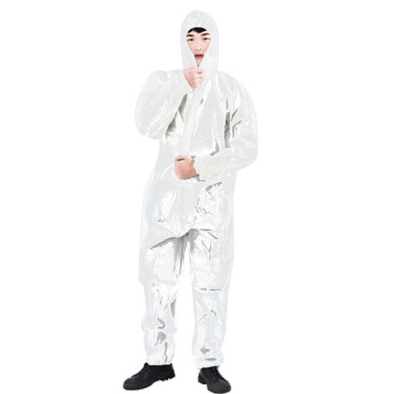 Professionele Wegwerp Witte Overall Schilder Beschermende Kleding Algehele Boiler Pak Hooded Anti-Virus Anti-Epidemie Laboratoriumjas