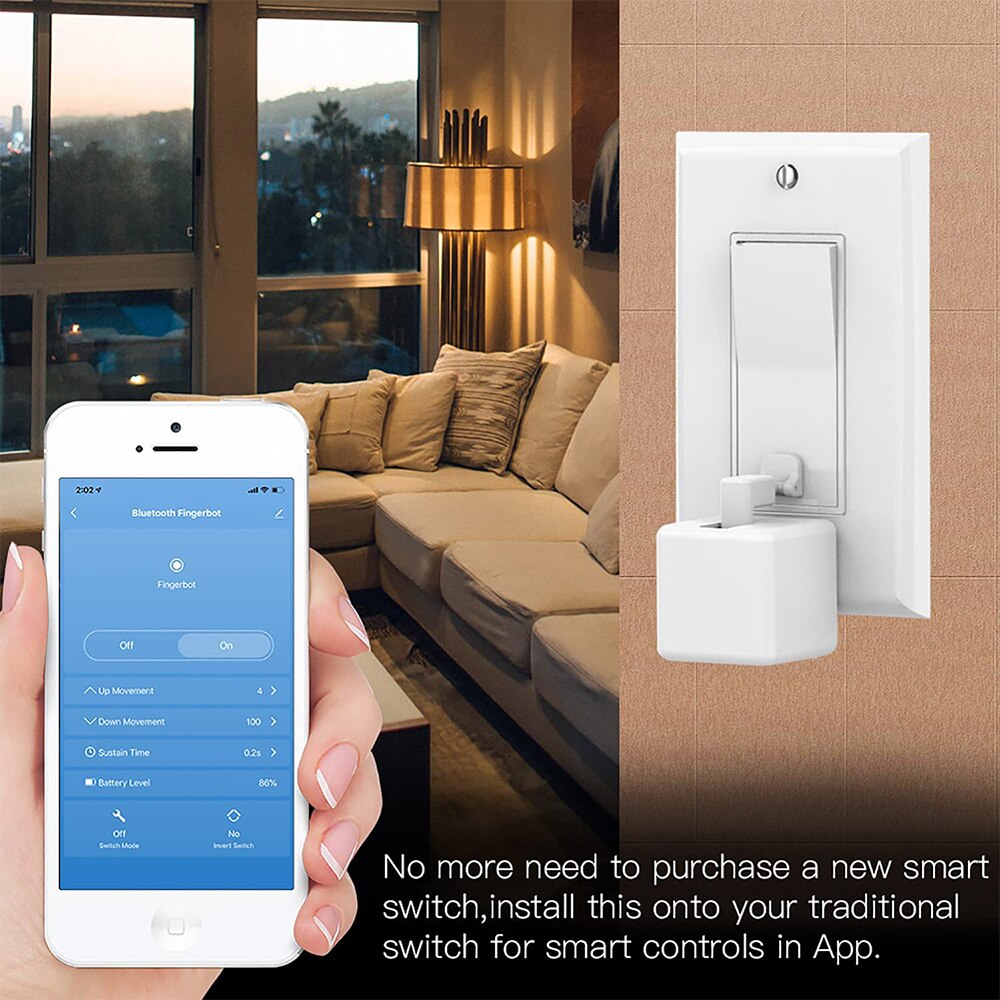 Tuya Bluetooth Smart Fingerbot Schakelaar Bot Knop Pusher Afstandsbediening Smart Home App Voice Control Voor Alexa Google Assistent