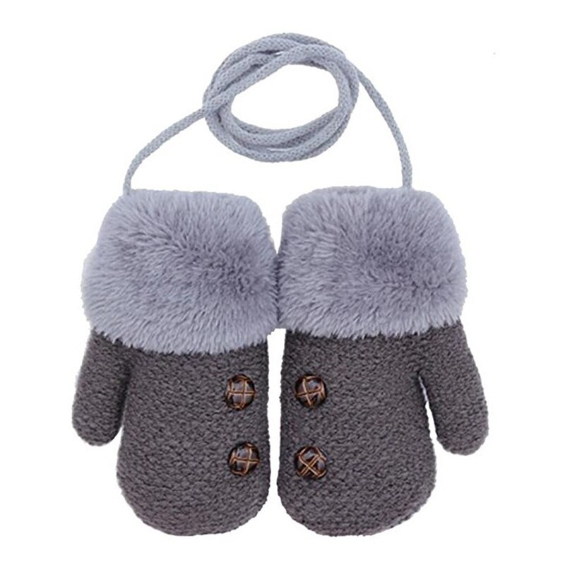 Baby Handschuhe Volle Finger Junge Mädchen Handschuh Kleinkind Baumwolle betroffen Blatt Winter Warme Handschuhe Kleinkinder Gestrickte Fäustlinge für 1-4Y Baby: Typ 5