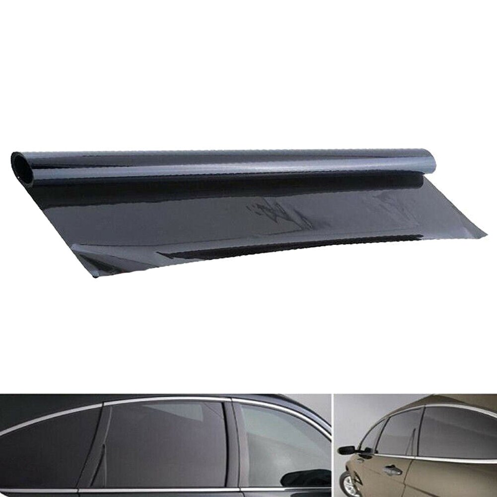 100Cm X 50Cm Zwart Autoruit Folies Tint Tinting Film Roll Auto Auto Thuis Vensterglas Zomer Solar uv Protector Sticker Films
