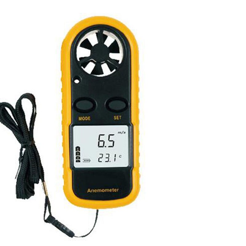 GM816 Draagbare Anemometer Thermometer Wind Gauge Meter Anemometro Windmeter 30 M/s Lcd Digitale Hand-Held Meten Tool GM816