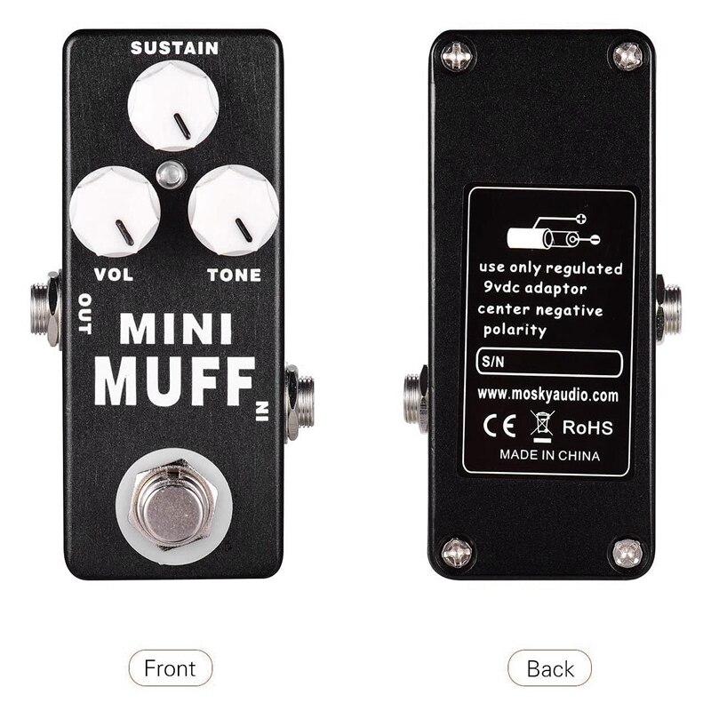 MOSKY Mini Muff Flaum Verzerrung Elektrische Gitarre Effekt Pedal