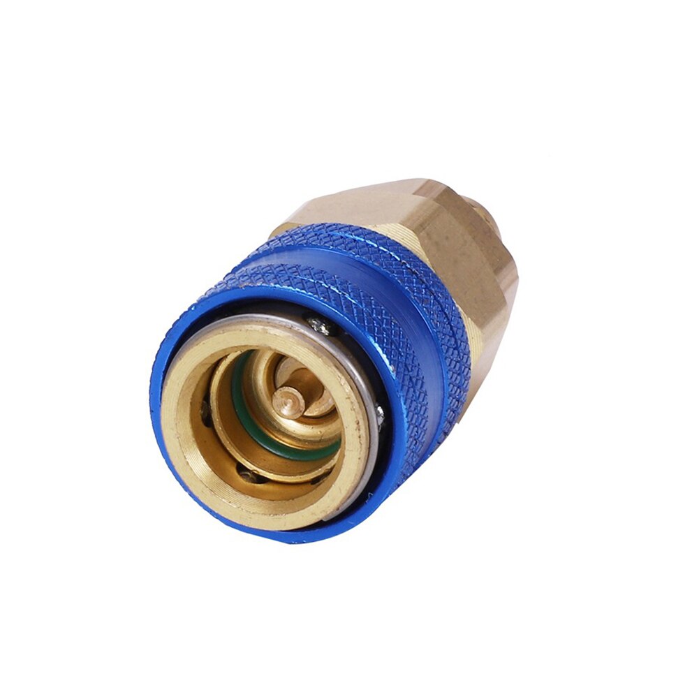 A/C Oil And Dye Injector Car With R-134a Snap Quick Coupler 1/4&quot; 1OZ Hand Turn Screw-in Coolant Filling Tube Injection Tool