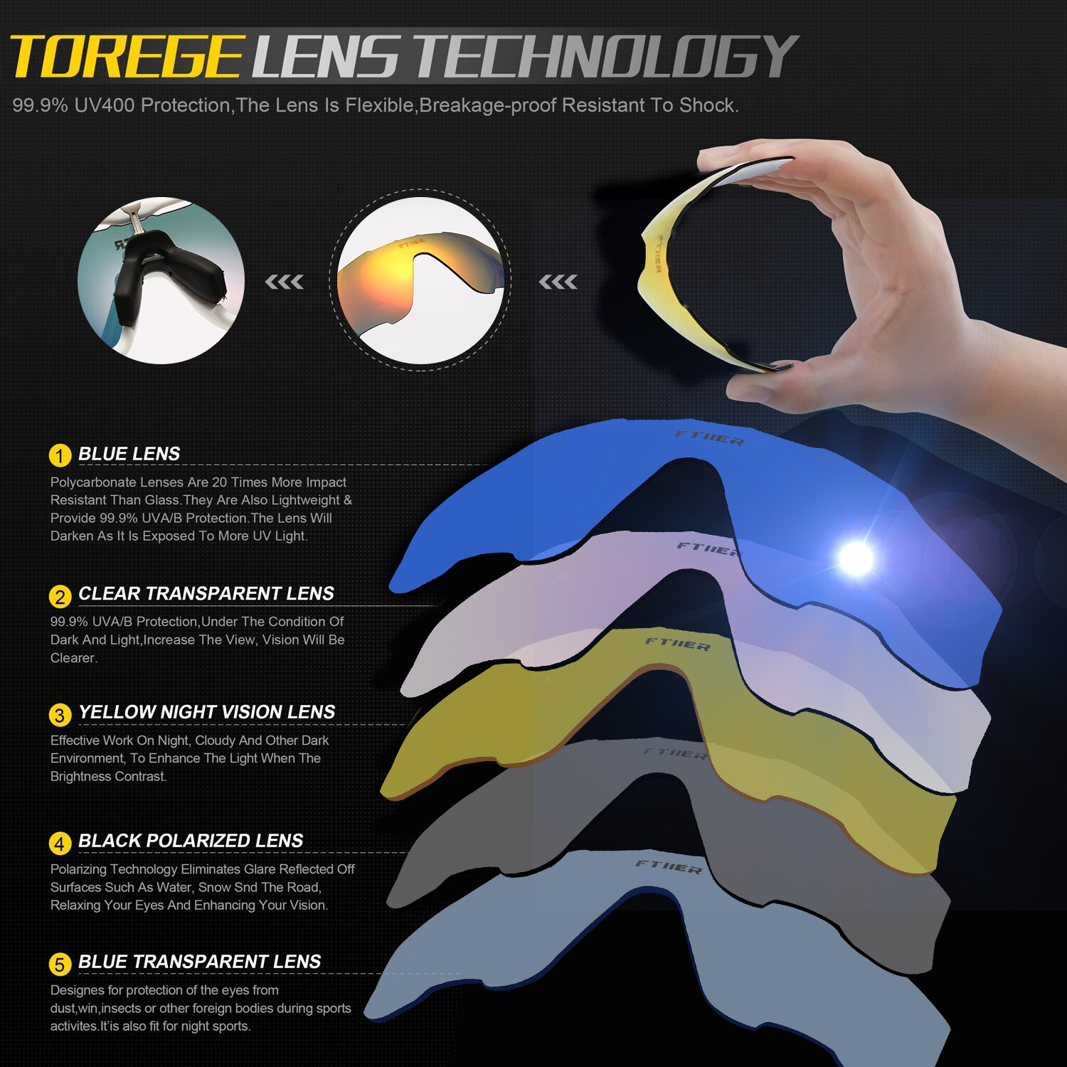 Photochromic Polarized Glasses Cycling Eyewear Bicycle Glass MTB Bike Bicycle Riding Fishing Cycling Sunglasses gafas ciclismo