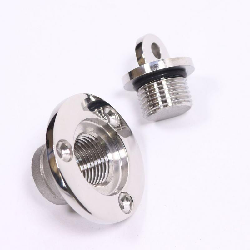 1-Zoll-Ablassstopfen Bootsstopfen Marine Plugs Marine Bootsteile Edelstahl Ablassstopfen Auslaufsicherer Sicherheitsstopfen Gewinde Bootsstopfen
