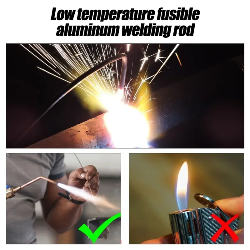 20/10 pz asta di saldatura in alluminio agente di riparazione a bassa temperatura bacchette di saldatura acciaio inossidabile rame ferro facile fusione strumenti di saldatura