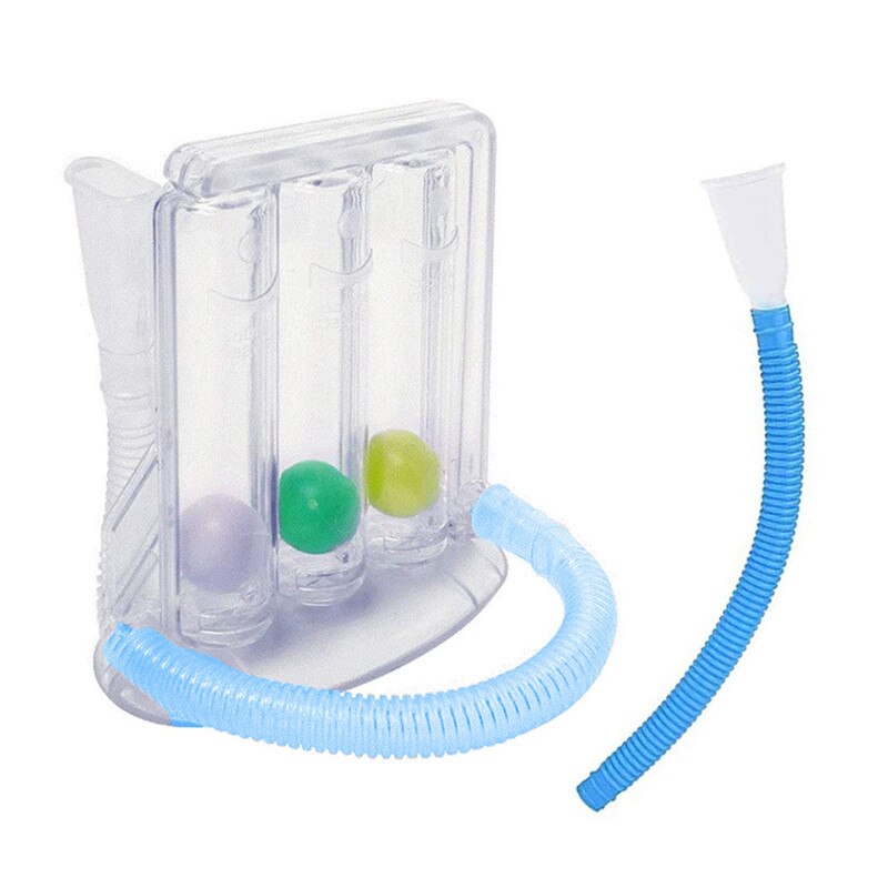 Breathing trainer vital capacity exercise three ball instrument lung function breathing respiratory exerciser