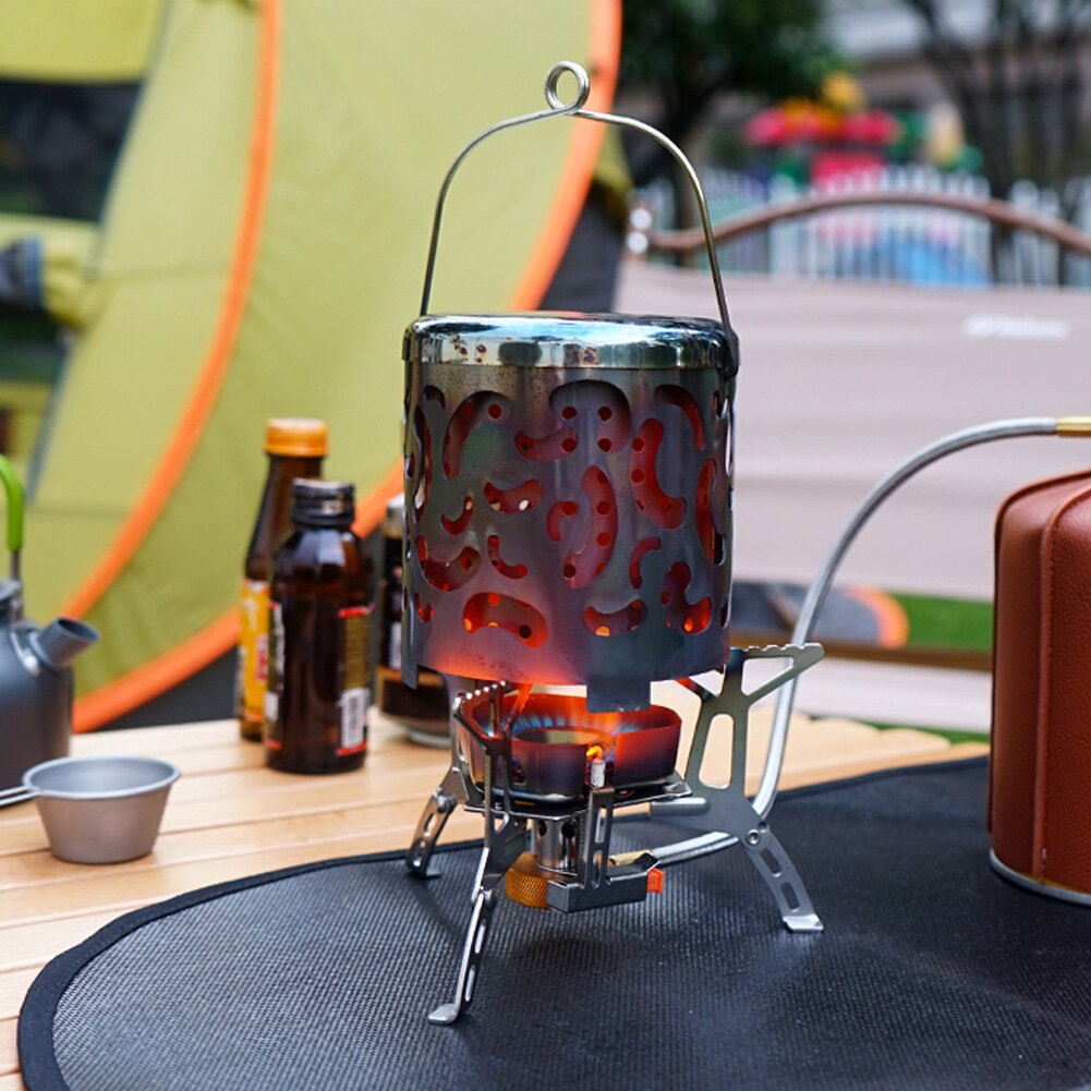 2021new Portable Mini Heater Stove Stainless Steel Outdoor Tent Heating Traveling Warmer