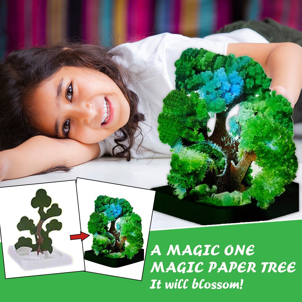 Visual Magic Artificial Paper Trees Decorative Growing DIY Paper Tree Novelty Baby Toy Flower Exploring Science 03