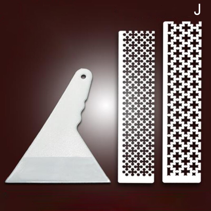 Edelstahl Diamant Gemalt Netz Lineal DIY Stickerei Zubehör Handwerk Werkzeuge: Stil J