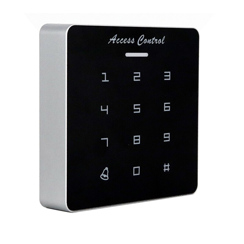 DC12V Electronic Access Control Keypad RFID Card Reader Access Controller with Door Bell Backlight for Door Security Lock System