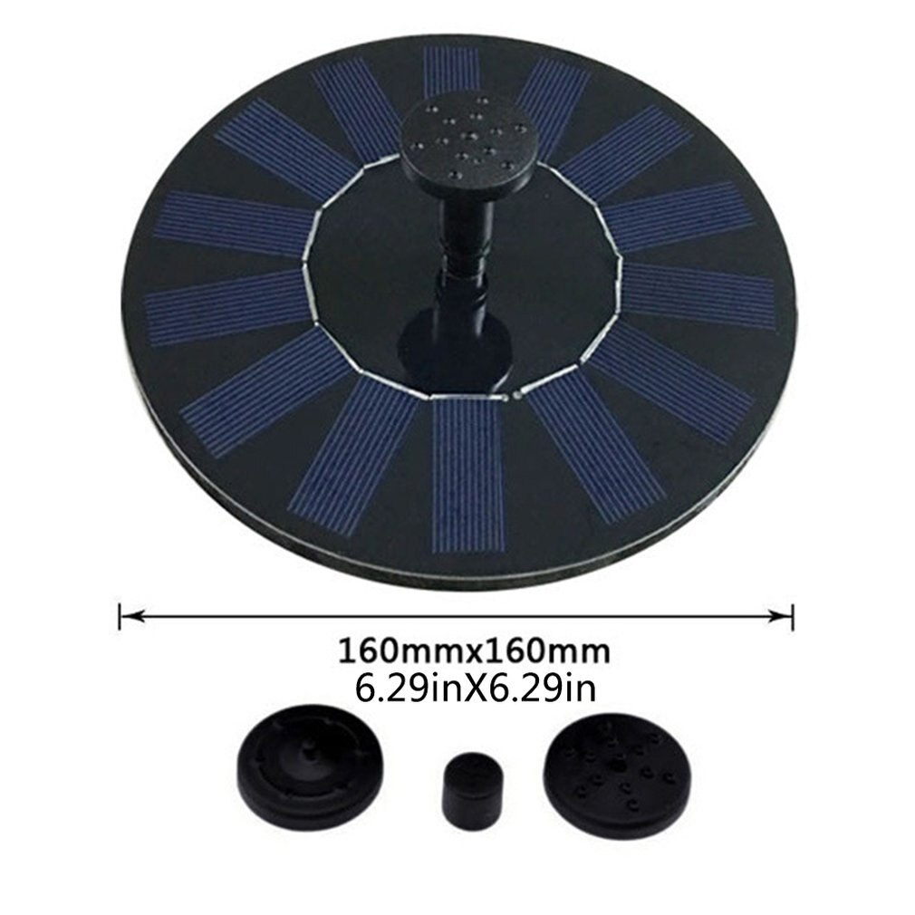 Solar Powered Fountain Pump Kit Water Spray Nozzle Fall Display Pond Garden Floating Sprinkler Upgraded outdoor fountain