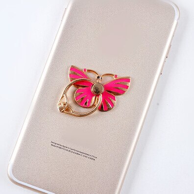 Heart Mobile Phone Stand Holder Metal For iPhone Huawei Ring All Phone Finger Ring Mobile Phone Stand Diamond: K