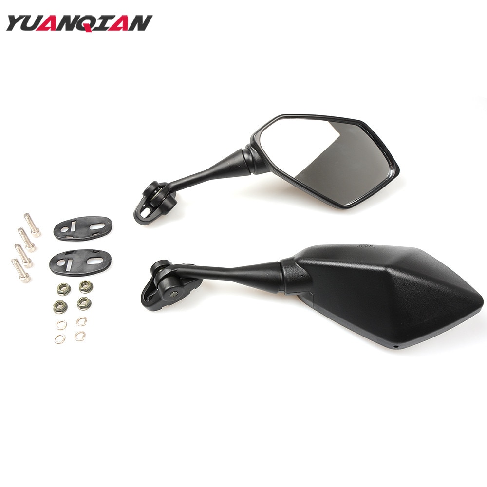 Motorcycle Mirror Black Moto Rearview Side Mirror For Yamaha YZF600 YZF R1 R6 R3 R125 R25 R15 2003 2004 2005 2006 2007