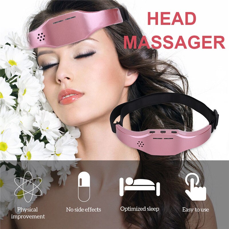 Elektrische Head Massager Slaap Monitor Migraine Relief Massager Slapeloosheid Therapie Release Stress Slaap Therapie Apparaat Slapen Di