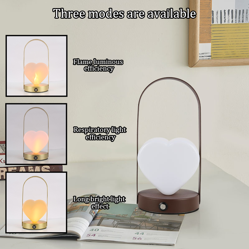 Lampe portative à flamme rechargeable. Convient pour les bars à manger, le camping, la tente extérieure, le salon, la pièce.
