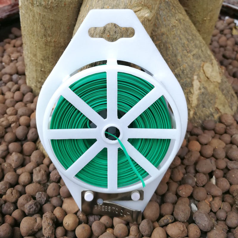 Flejado de jardín de flores y plantas, caña trepadora, línea fija, bolsa protectora con cordones para jardín, encuadernación de alambre de plástico, plantas trepadoras