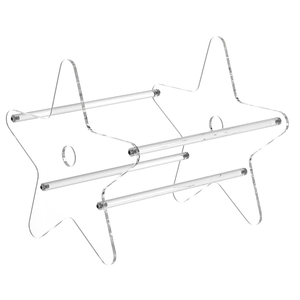 Support de rangement en acrylique pour CD, support de bureau en forme d&#39;étoile, pour livres décoratifs, pour enregistrement d&#39;intérieur, en vinyle