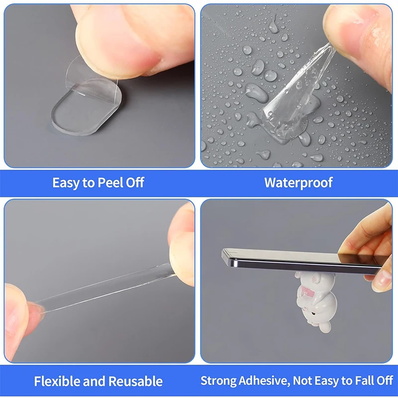 Double Sided Sticky Dots Removable Round Putty Clear Double Sided Tape For Crafts No Trace Sticky Tack Water-Repellent Adhesive