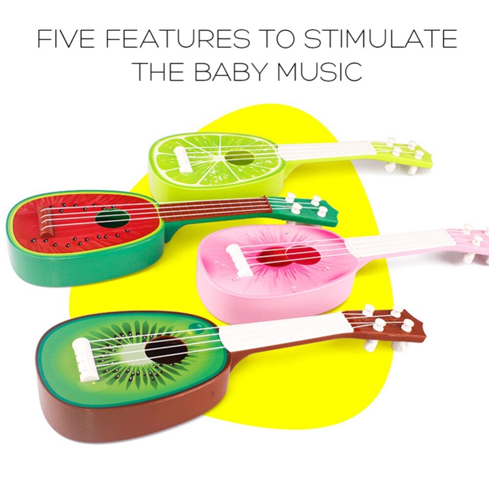 32CM Children Kids Learn Guitar 4 String Ukulele Cute Mini Fruit Can Play Musical Instruments Kid #262381