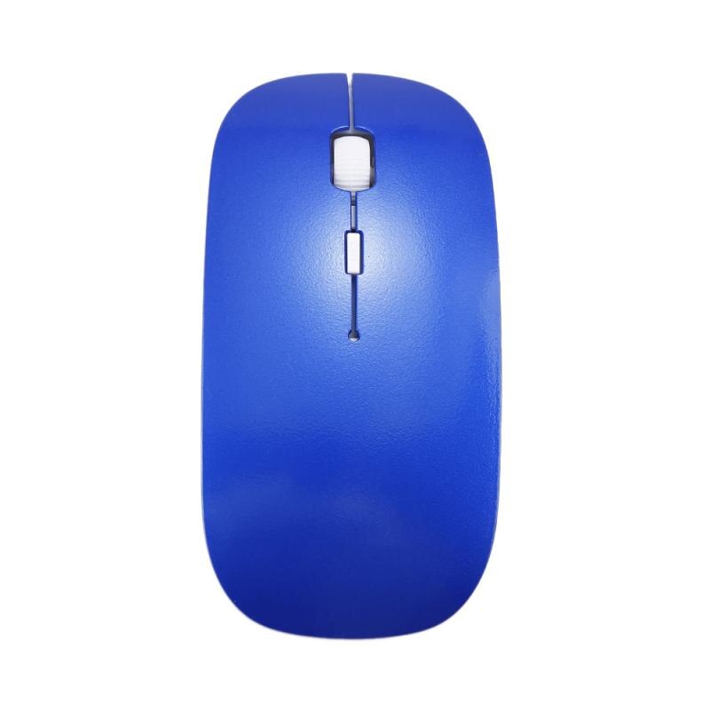 1600 DPI USB Optical Wireless Computer Mouse 2.4G Receiver Super Slim Mouse For Laptop PC Computer USB Receiver: type2 blue