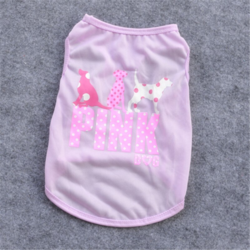 Ropa para Perro barata adorable chaleco para Perro camisa de Ropa para mascotas para perros traje de algodón cachorro mascota Ropa para perros pequeños Ropa de Perro: Light purple / XS
