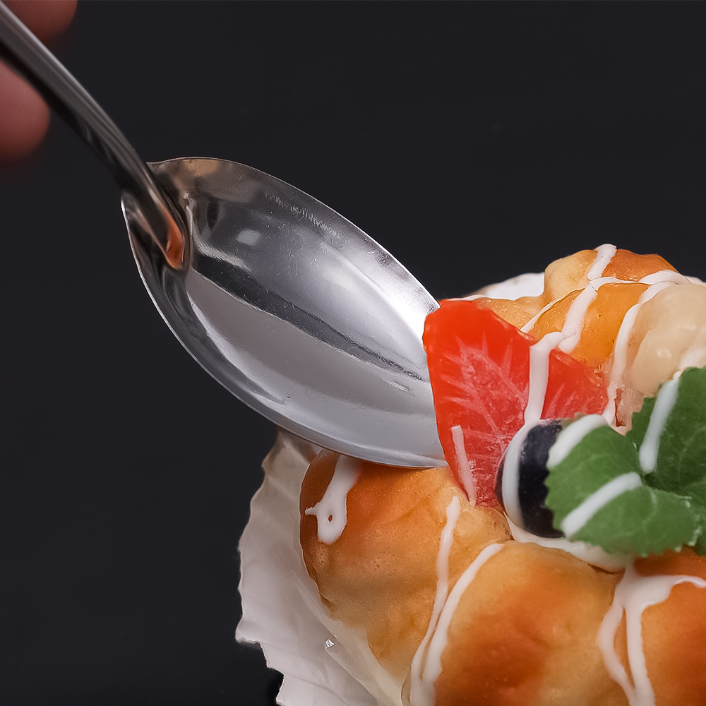 20/5 pezzi cucchiaio da minestra in acciaio inossidabile posate in argento cucchiaino da tè cena di riso Dessert cucchiai di anguria stoviglie utensili da cucina