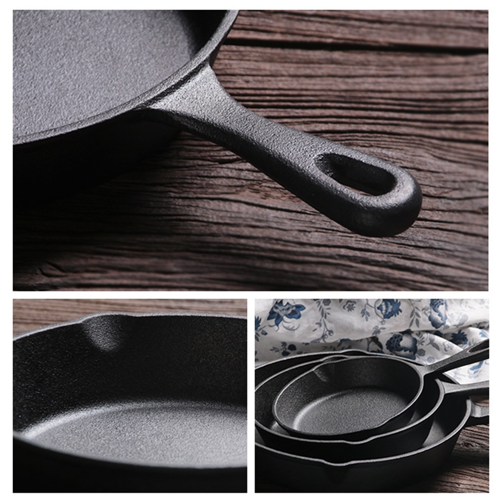 Støbejern sød morgenmad omelet mini bærbar æggegryde stegepande køkken forsyninger hjem non stick restaurant kok køkkengrej pander